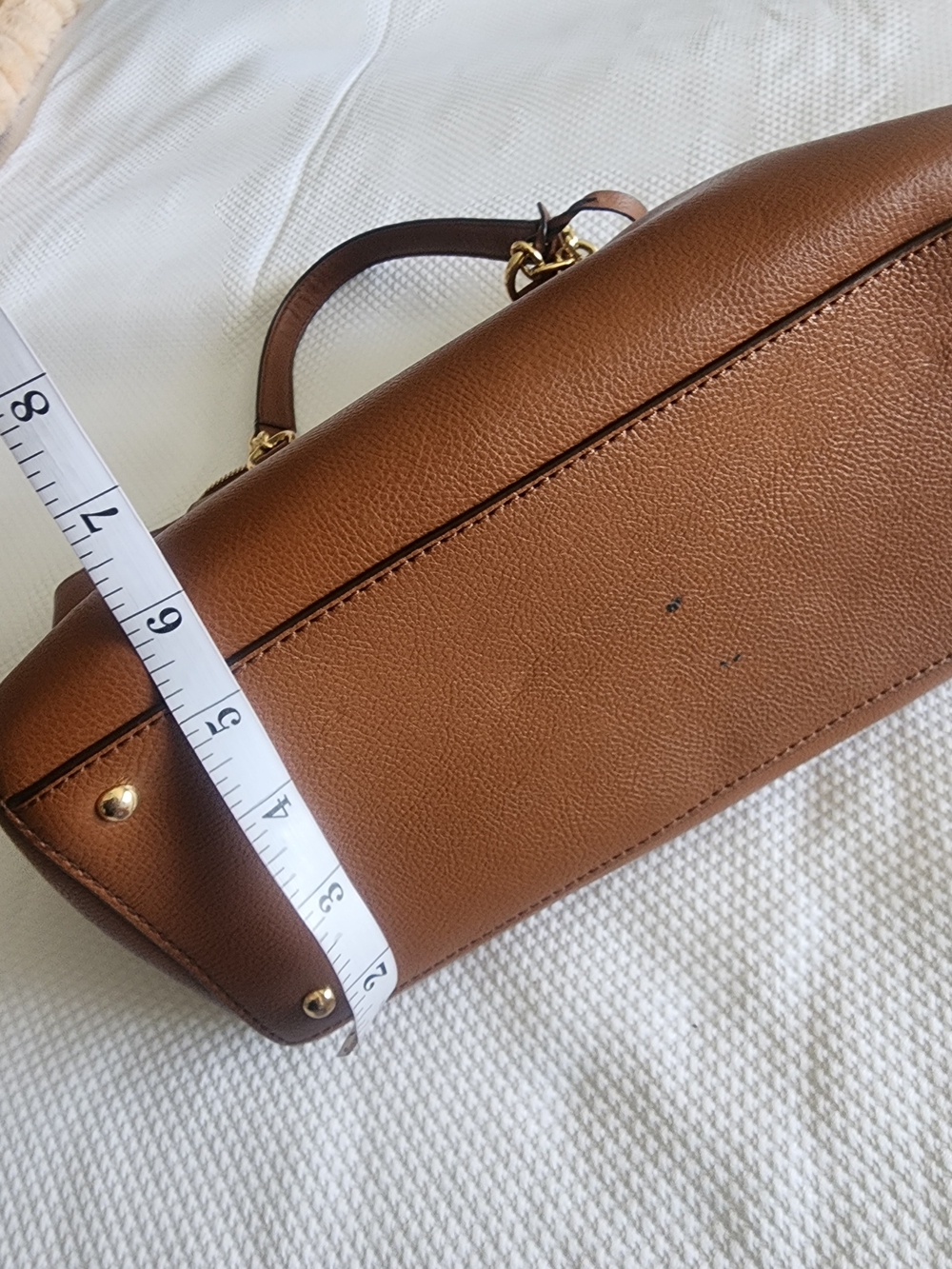 Ralph Lauren Brown Leather Bag with Gold Hardware - Picture 5 of 16